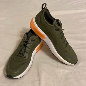 Nike Air Max Dia Olive Green Coral Orange Sneakers
